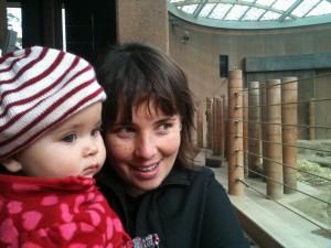 Terri and her daughter Cora at the Copenhagen Zoo.